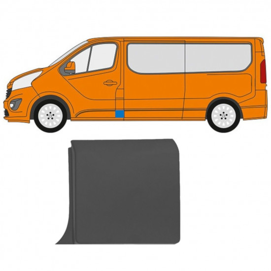 Moldura lateral do pilar dianteiro para Renault Trafic 2014- / Esquerdo 11249