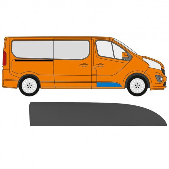 Moldura da porta dianteira para Renault Trafic 2014- / Direito 11246