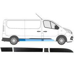 Conjunto de molduras para Opel Vivaro 2014-2019 / Direito / 14428