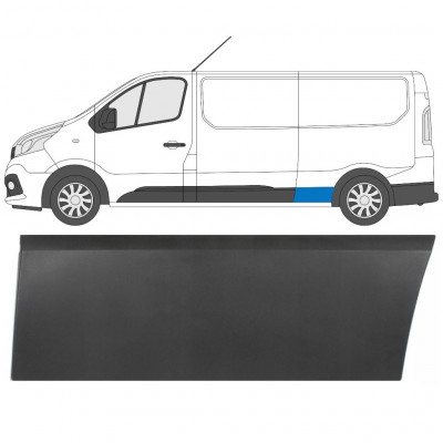 Moldura lateral do guarda-lamas traseiro para Renault Trafic 2014- / Esquerdo 8220