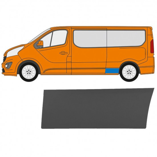 Moldura lateral para Renault Trafic 2014- / LWB / Esquerdo 11253