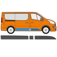 Moldura lateral para Renault Trafic 2014- / Direito / Conjunto 11256