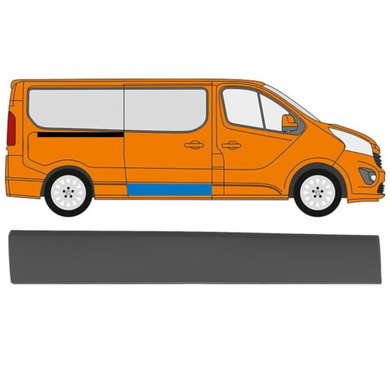 Moldura da porta deslizante para Renault Trafic 2014- / Direito 11250