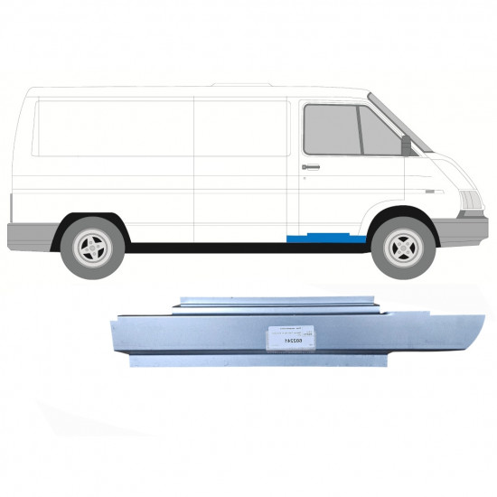 Painel de reparação da soleira da porta dianteira para Renault Trafic 1980-2001 / Direito 7728