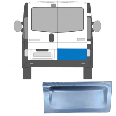 Painel de reparação das portas traseiras para Opel Vivaro / R Trafic 2001- / Direito 6934