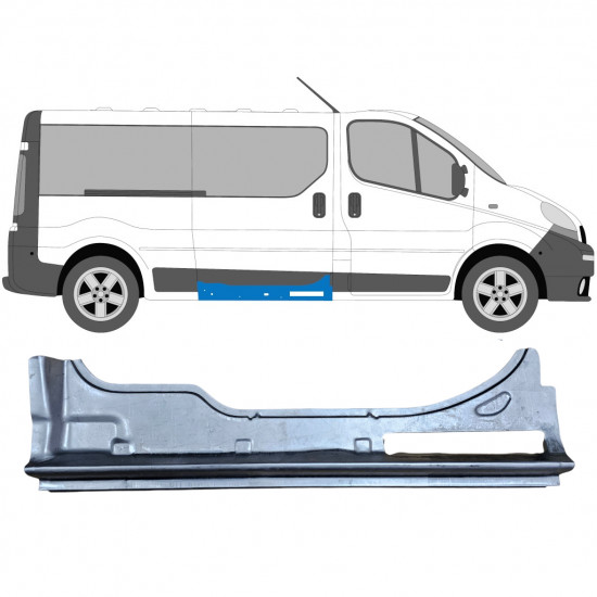 Painel de reparação interna das portas deslizantes para Opel Vivaro / R Trafic 2001- / Direito 6930