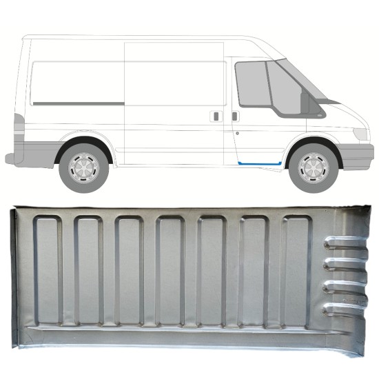 Degrau de entrada da porta para Ford Transit 2000-2013 / Direito 15054