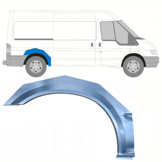 Painel de reparação do guarda-lamas traseiro para Ford Transit 2000-2013 / Direito 9138