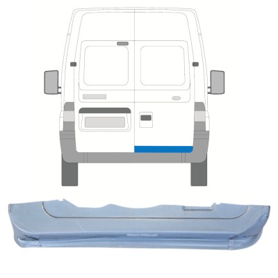 Painel de reparação das portas traseiras para Ford Transit 2000-2013 / Direito 14654