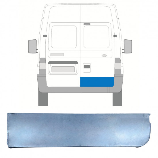 Painel de reparação das portas traseiras para Ford Transit 2000-2013 / Direito 11573