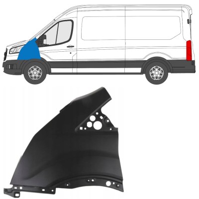 Guarda-lamas dianteiro para Ford Transit 2014- 2014-2019 / Esquerdo 17093