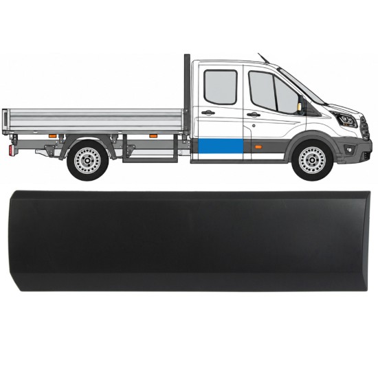 Moldura lateral da porta traseira para Ford Transit 2014- 2019-2026 / Direito 17146