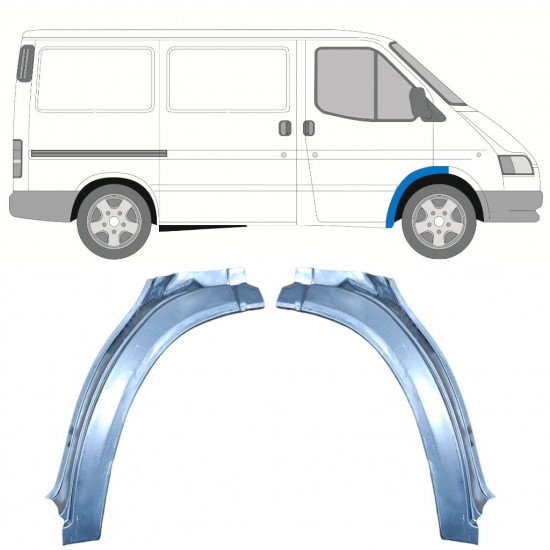 Painel de reparação do guarda-lamas dianteiro para Ford Transit 1985-1991 / Conjunto 11579