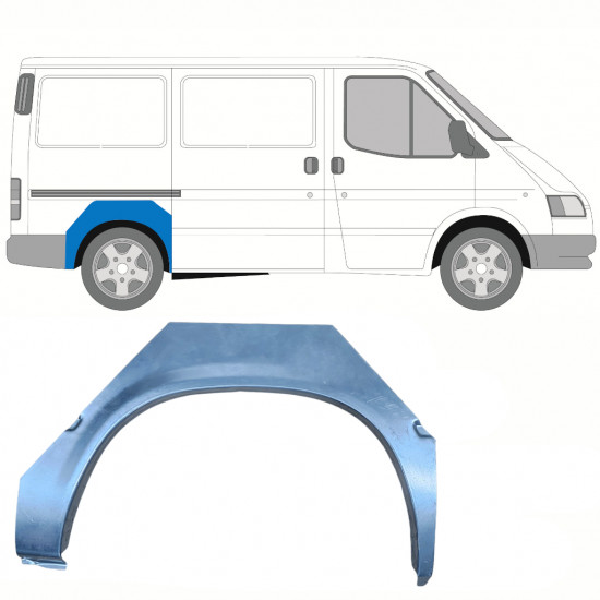 Painel de reparação do guarda-lamas traseiro para Ford Transit 1985-1991 / Direito 8532