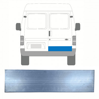 Painel de reparação baixa das portas traseiras para Ford Transit 1985-2000 / Direito 8448