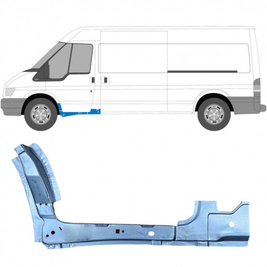 Painel de reparação interna dianteira para Ford Transit 2000-2013 / Esquerdo 7155