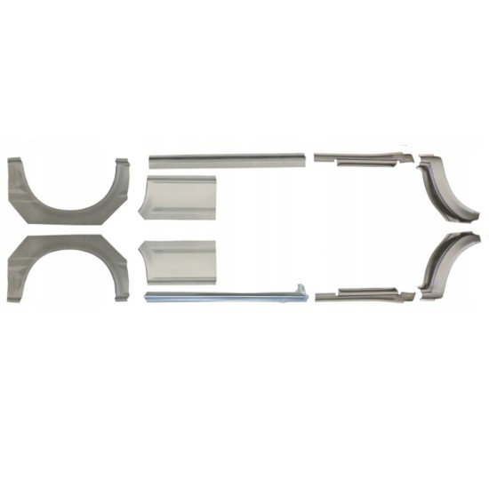 Painel de reparação da soleira com guarda-lamas traseiro para Ford Transit 2000-2013 / LWB / Esquerda+Direita / Conjunto 10640