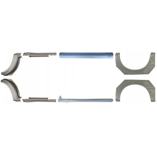Painel de reparação da soleira com guarda-lamas traseiro para Ford Transit 2000-2013 / Conjunto 12675