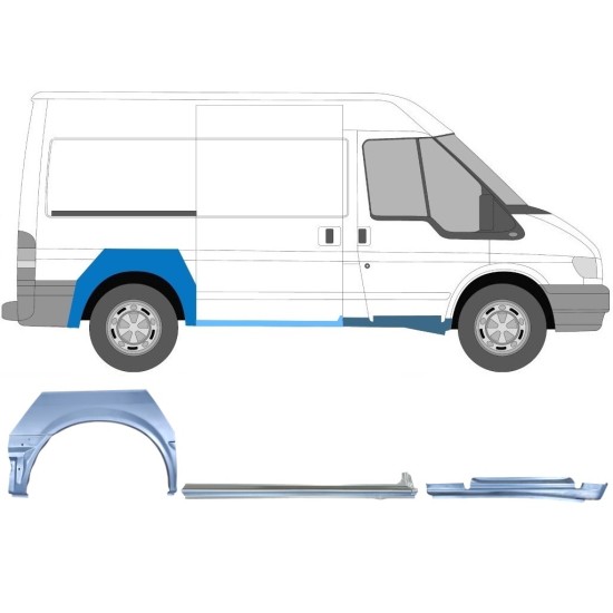Kit de reparos para Ford Transit 2000-2013  / SWB / Direito /  12432