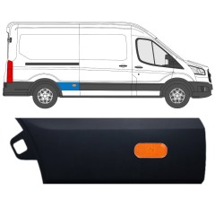 Moldura lateral do guarda-lamas traseiro para Ford Transit 2014- / Direito / Conjunto 11690