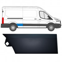 Moldura lateral do guarda-lamas traseiro para Ford Transit 2014-  / LWB / Direito 11686