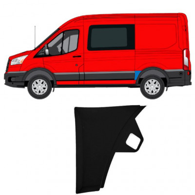 Moldura lateral do guarda-lamas traseiro para Ford Transit 2014-  / SWB / Esquerdo 11720