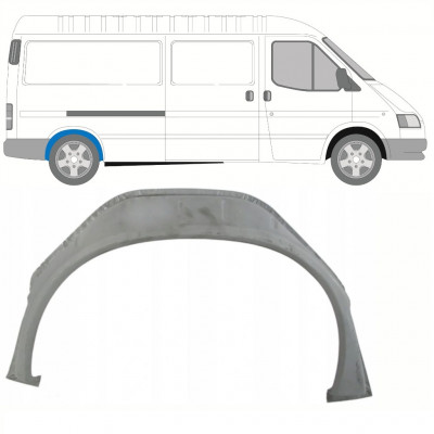 Painel de reparação interna do arco da roda traseira para Ford Transit 1991-2000 / LWB / Direito 8442