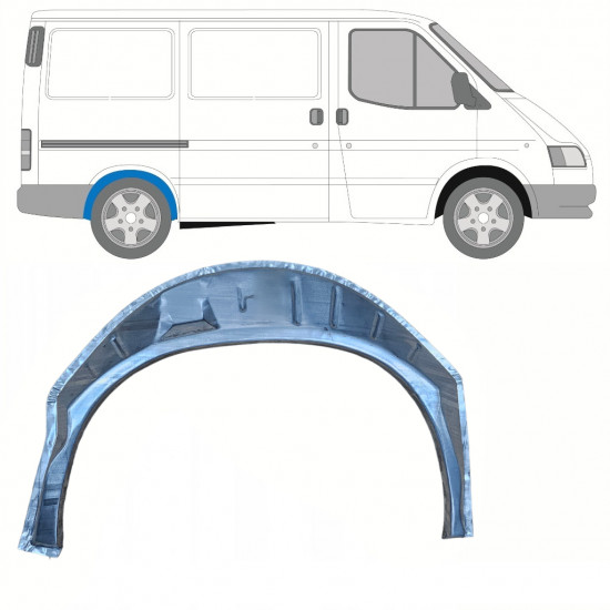 Painel de reparação interna do arco da roda traseira para Ford Transit 1991-2000 / SWB / Direito 8819