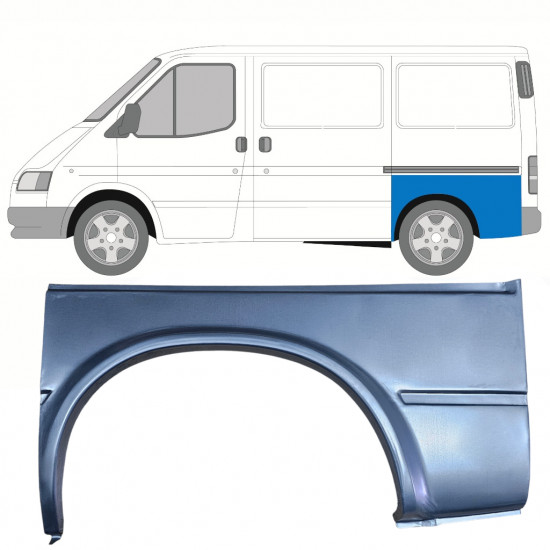 Painel de reparação do guarda-lamas traseiro para Ford Transit 1991-2000 / Esquerdo 8818