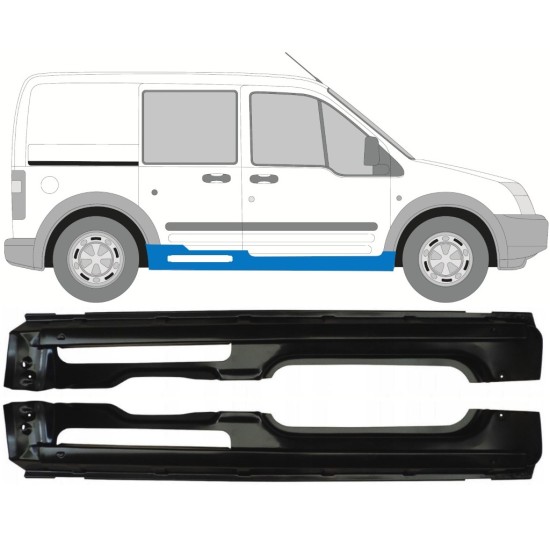 Soleira completa para Ford Transit Connect 2003-2013 / Esquerda+Direita / Conjunto 17150