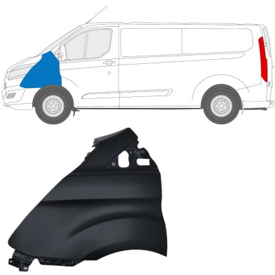 Guarda-lamas dianteiro para Ford Transit Custom 2013-2017 / Esquerdo 17096