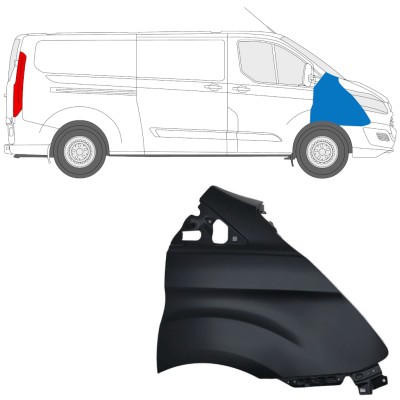 Guarda-lamas dianteiro para Ford Transit Custom 2013-2017 / Direito 17095