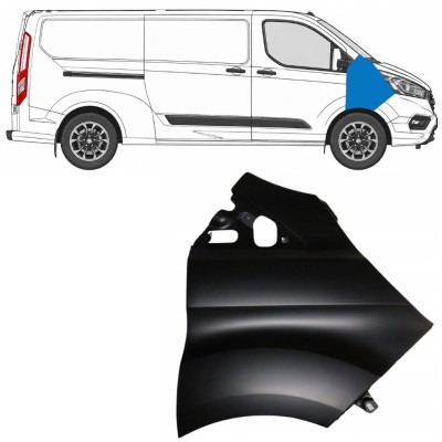 Guarda-lamas dianteiro para Ford Transit Custom 2017-2021 / Direito 17098