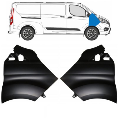 Guarda-lamas dianteiro para Ford Transit Custom 2017-2021 / Esquerda+Direita / Conjunto 17100
