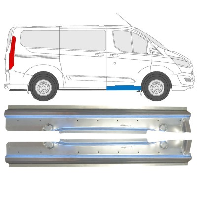 Painel de reparação da soleira para Ford Transit Custom 2013- / Esquerda+Direita / Conjunto 14643