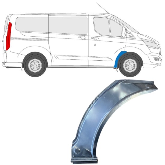 Painel de reparação do arco da roda dianteira para Ford Transit Custom 2013- / Direito 15968