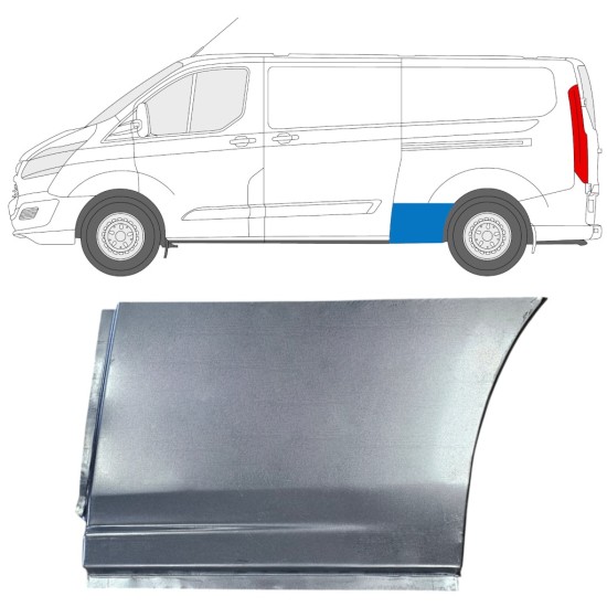 Painel de reparação do guarda-lamas traseiro para Ford Transit Custom 2013- / Esquerdo 15971