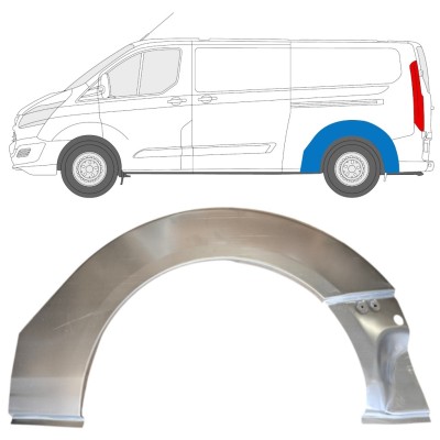 Painel de reparação da soleira para Ford Transit Custom 2013- / Esquerdo 14648