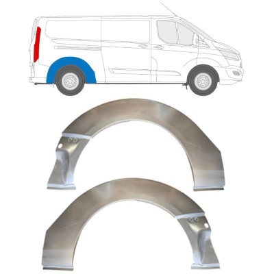 Painel de reparação da soleira para Ford Transit Custom 2013- / Esquerda+Direita / Conjunto 14649