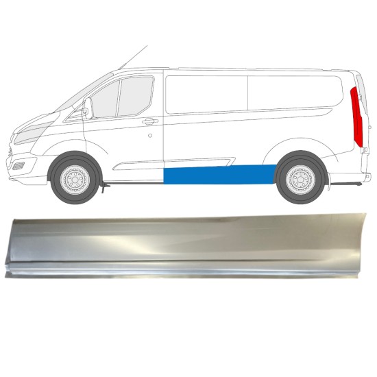 Painel de reparação lateral para Ford Transit Custom 2013- / Esquerdo 14650