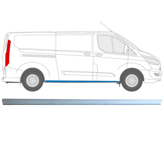 Painel de reparação da parte inferior da soleira para Ford Transit Custom 2013-2023 / Direito 16894