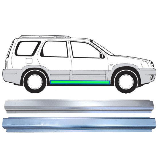 Painel de reparação interna da soleira para Mazda Tribute 2001-2008 / Esquerda = Direita (simétrico) 15598