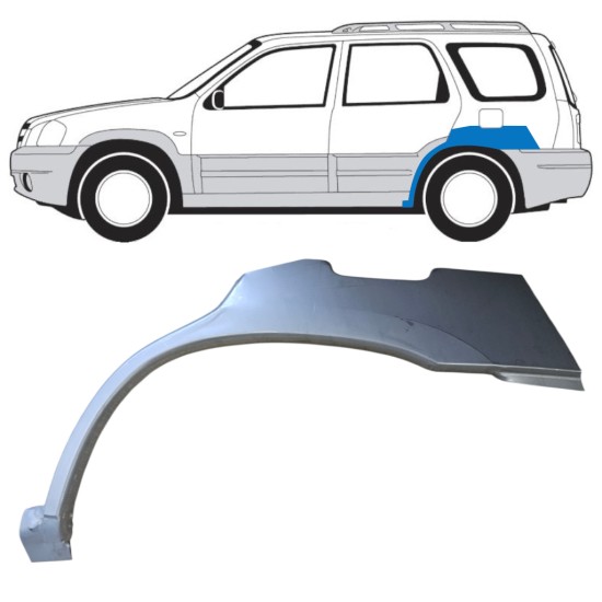 Painel de reparação do guarda-lamas traseiro para Mazda Tribute 2001-2008 / Esquerdo 15781