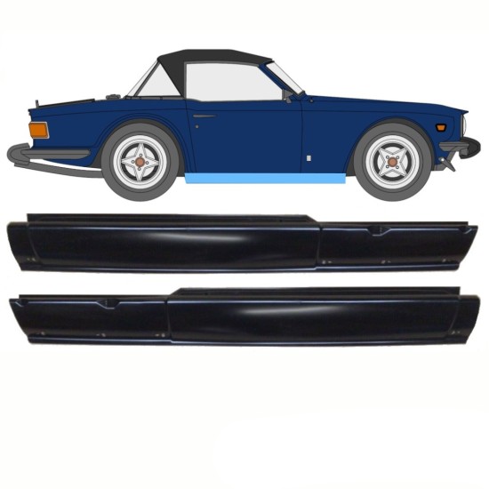 Soleira completa para Triumph TR6 1969-1976 / Esquerda+Direita / Conjunto 10762
