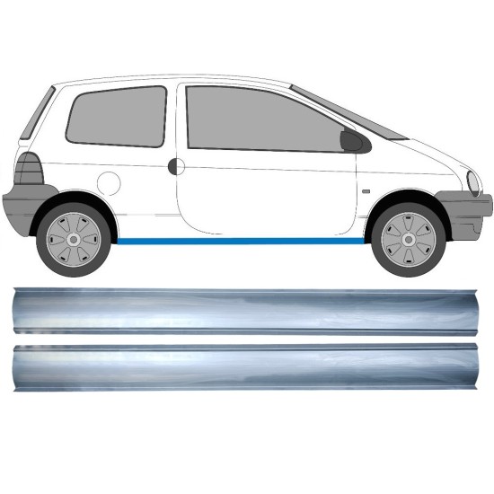 Painel de reparação da soleira para Renault Twingo 1993-2007 / Esquerda+Direita / Conjunto 16149