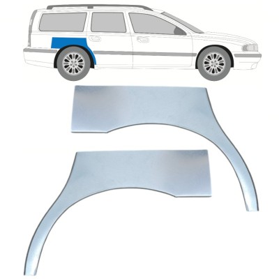 Painel de reparação do guarda-lamas traseiro para Volvo S70 V70 2000-2007 / Esquerda+Direita / Conjunto 17213