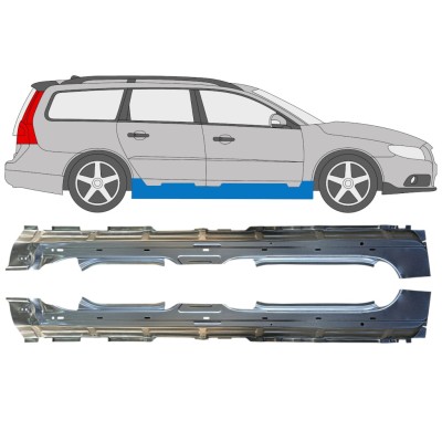Soleira completa para Volvo V70 2007-2016 / Esquerda+Direita / Conjunto 16276