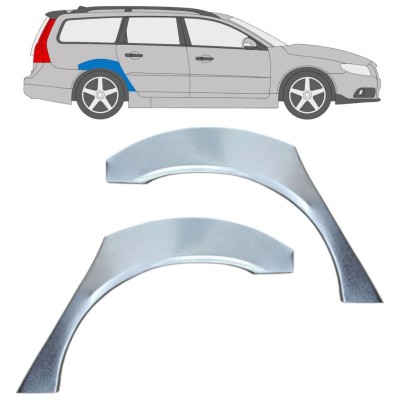 Painel de reparação do guarda-lamas traseiro para Volvo V70 2007-2016 / Esquerda+Direita / Conjunto 17216