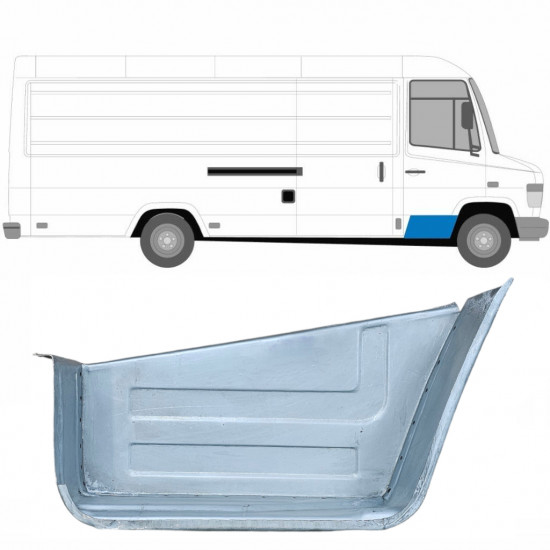 Painel de reparação do degrau dianteiro para Mercedes Vario 1996- / Direito 6283