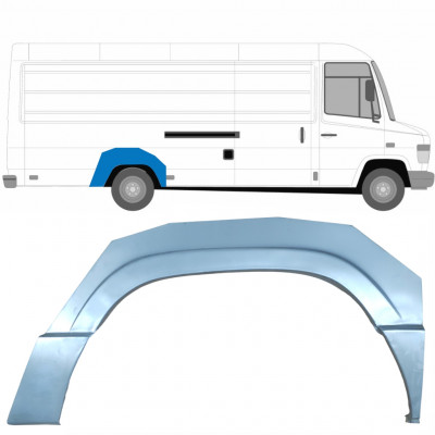 Painel de reparação do guarda-lamas traseiro para Mercedes Vario 1996- / Direito /  5596